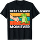 Lizard Mama Reptile Lover Mom Best Lizard Mom Ever T-Shirt - T-Shirt | Black