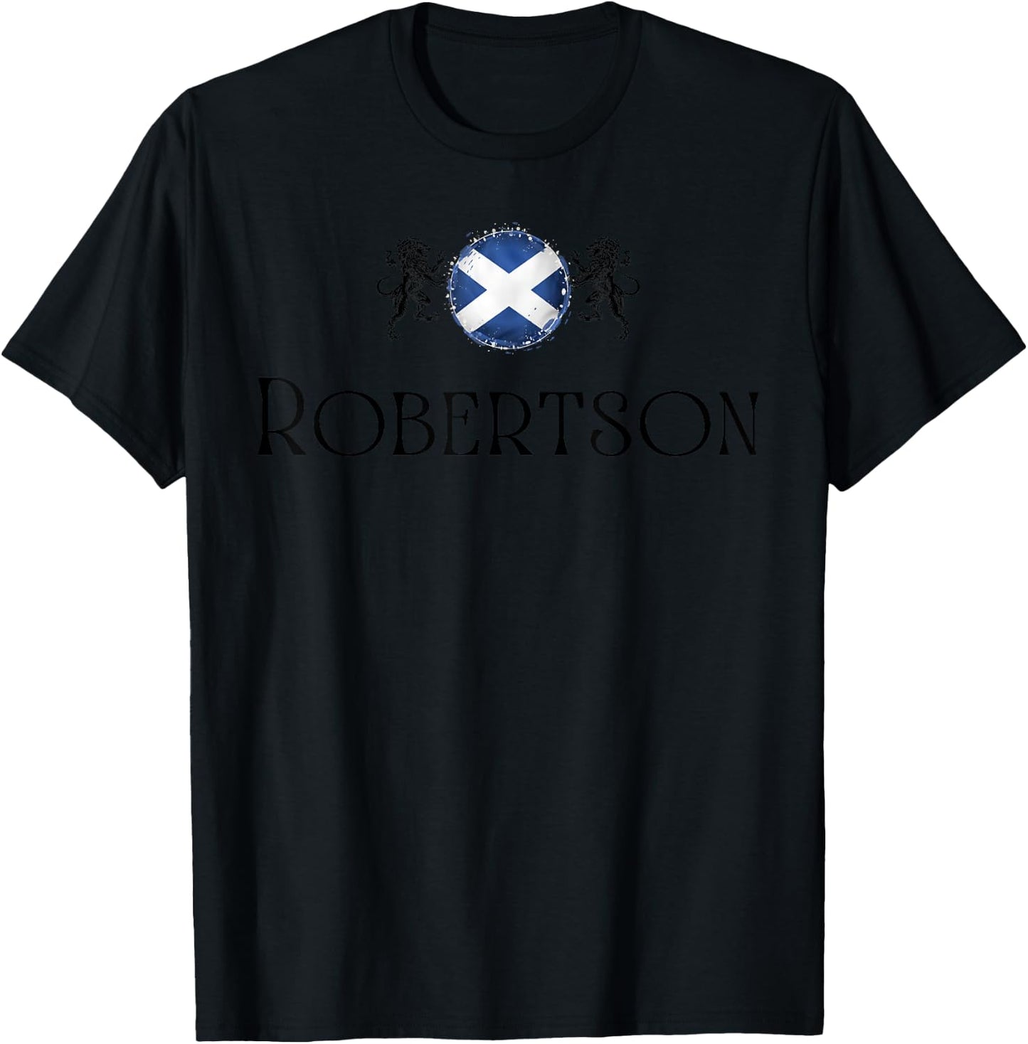 Robertson Clan Scottish Family Name Scotland Heraldry T-Shirt - T-Shirt | Black