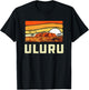 Ayers Rock Uluru Australia Landmark Vintage 80s T-Shirt - T-Shirt | Black
