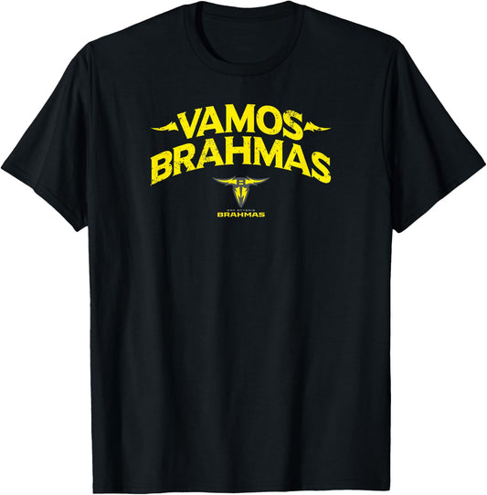 San Antonio Brahmas - Vamos Brahmas - United Football League T-Shirt - T-Shirt | Black