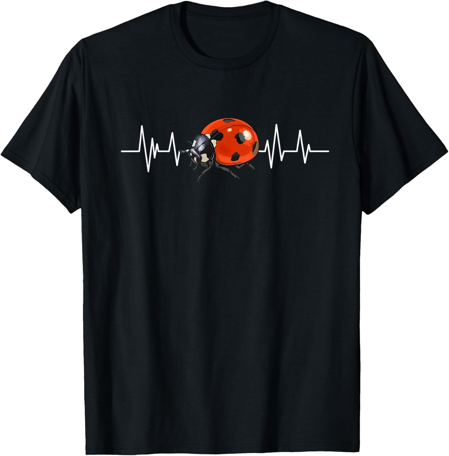 Love Ladybugs women Shirt insect Lovers men, kids and girls T-Shirt - T-Shirt | Black