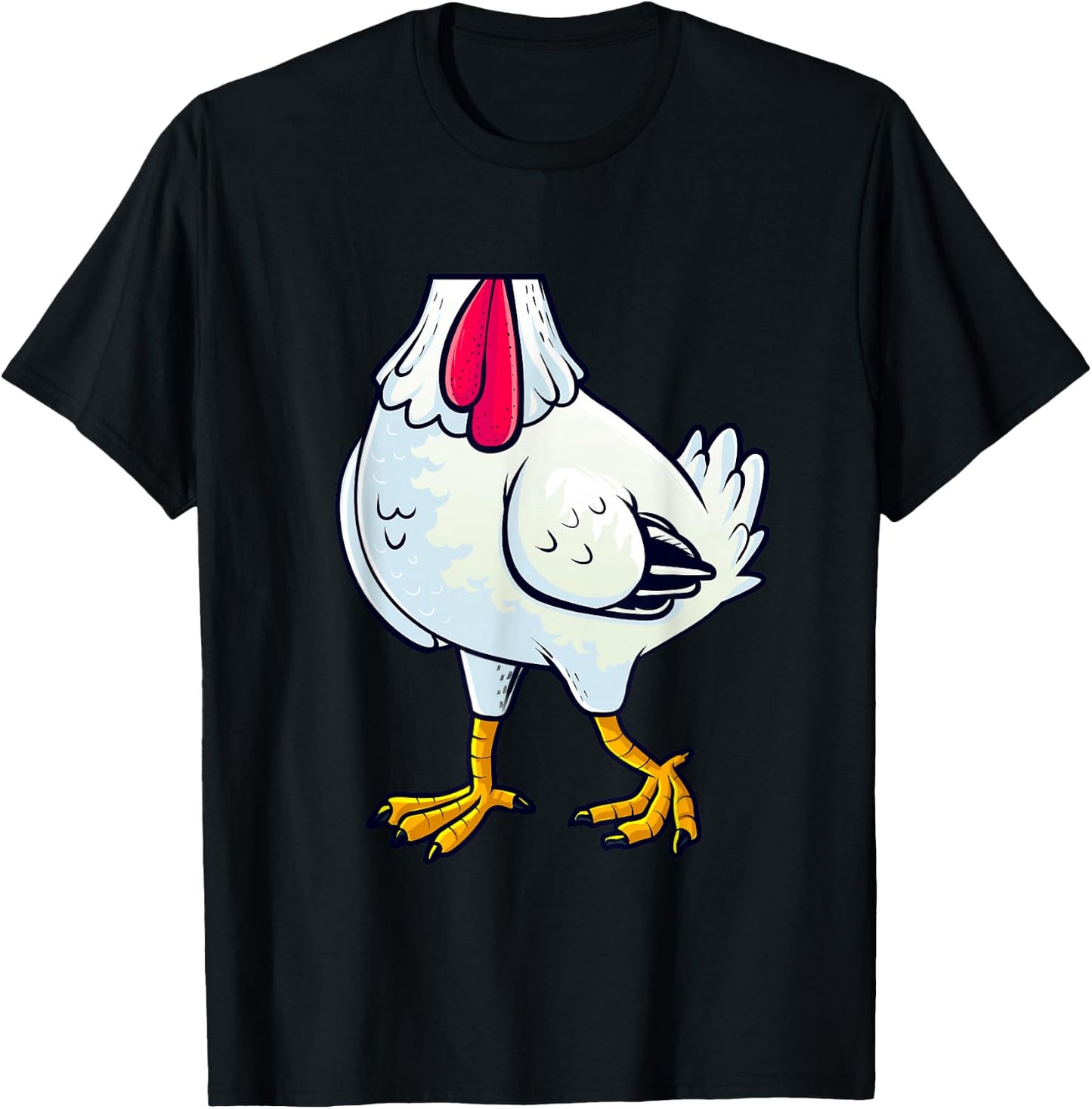 Chicken Costume Body Funny Farm Animal Farming Halloween T-Shirt - T-Shirt | Black