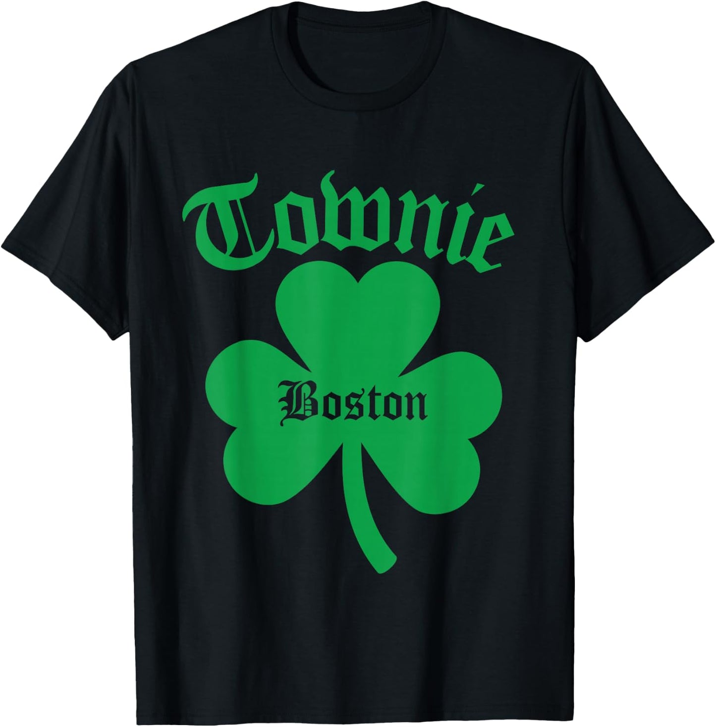 Townie, Irish Townie, St. Patrick's Day Charlestown T-Shirt - T-Shirt | Black