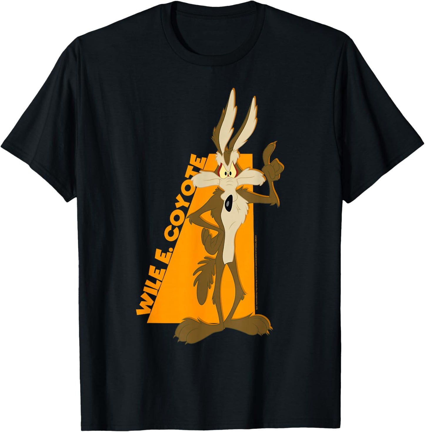 Looney Tunes Wile E. Coyote Simple Portrait T-Shirt - T-Shirt | Black