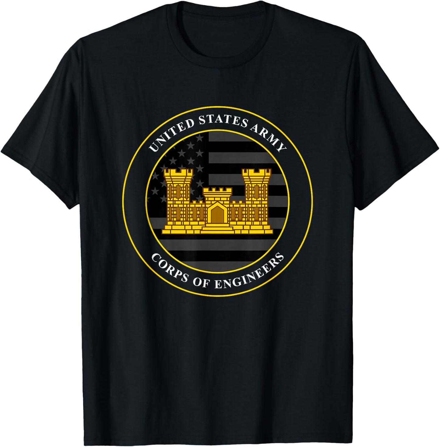 Army Corps of Engineers USACE T-Shirt - T-Shirt | Black