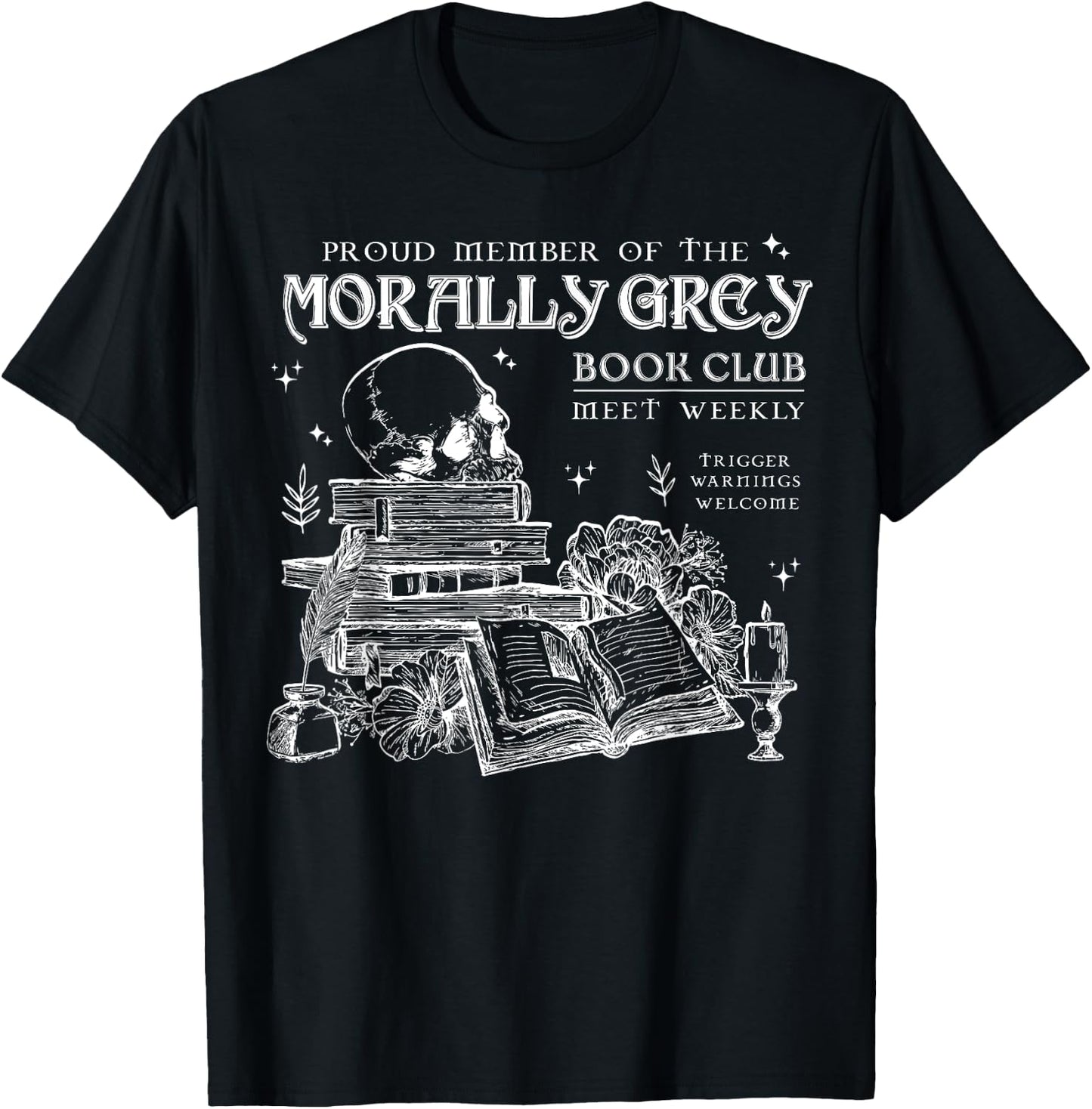 Morally Grey Book Club T-Shirt - T-Shirt | Black