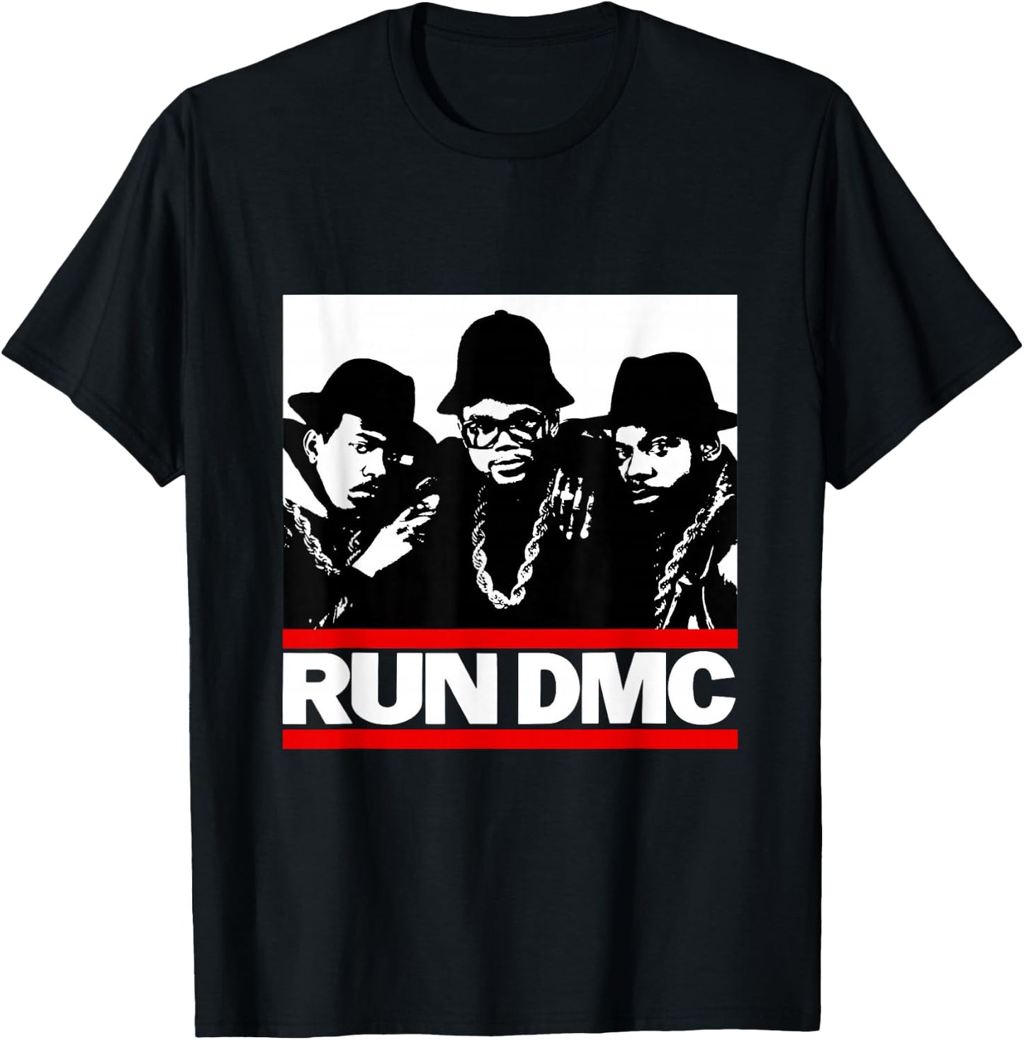 RUN DMC Trio Silhouette T-Shirt - T-Shirt | Black