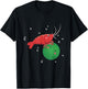 Cute Shrimp and Marimo Ball Buddies T-Shirt - T-Shirt | Black