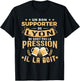 Good Supporter de Lyon drinks pressure humour gift Lyon , Black, S T-Shirt - T-Shirt | Black