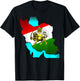 Iran Gilaki Co Iran Pahlavi Flag with the Golden Lion Sun , black T-Shirt - T-Shirt | Black