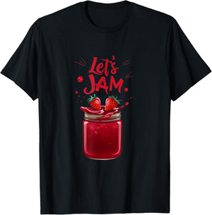 Let's Jam - Funny Pun Marmalade Band Jamming Lover T-Shirt - T-Shirt | Black