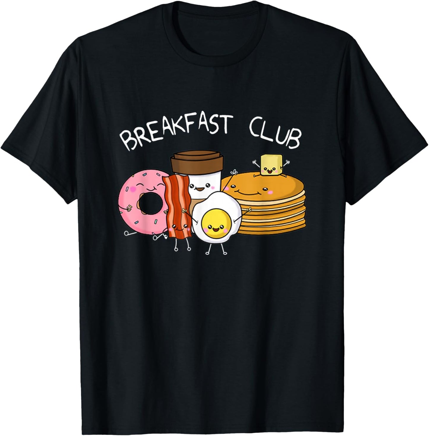 Breakfast Club Cute Kawaii Parody Shirt T-Shirt - T-Shirt | Black