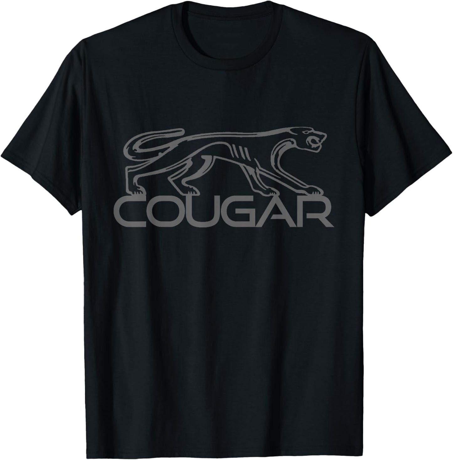 Cougar American Muscle Car Mountain Lion T-Shirt - T-Shirt | Black
