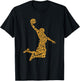 Basketball Player Typography Word Art T-Shirt - T-Shirt | Black