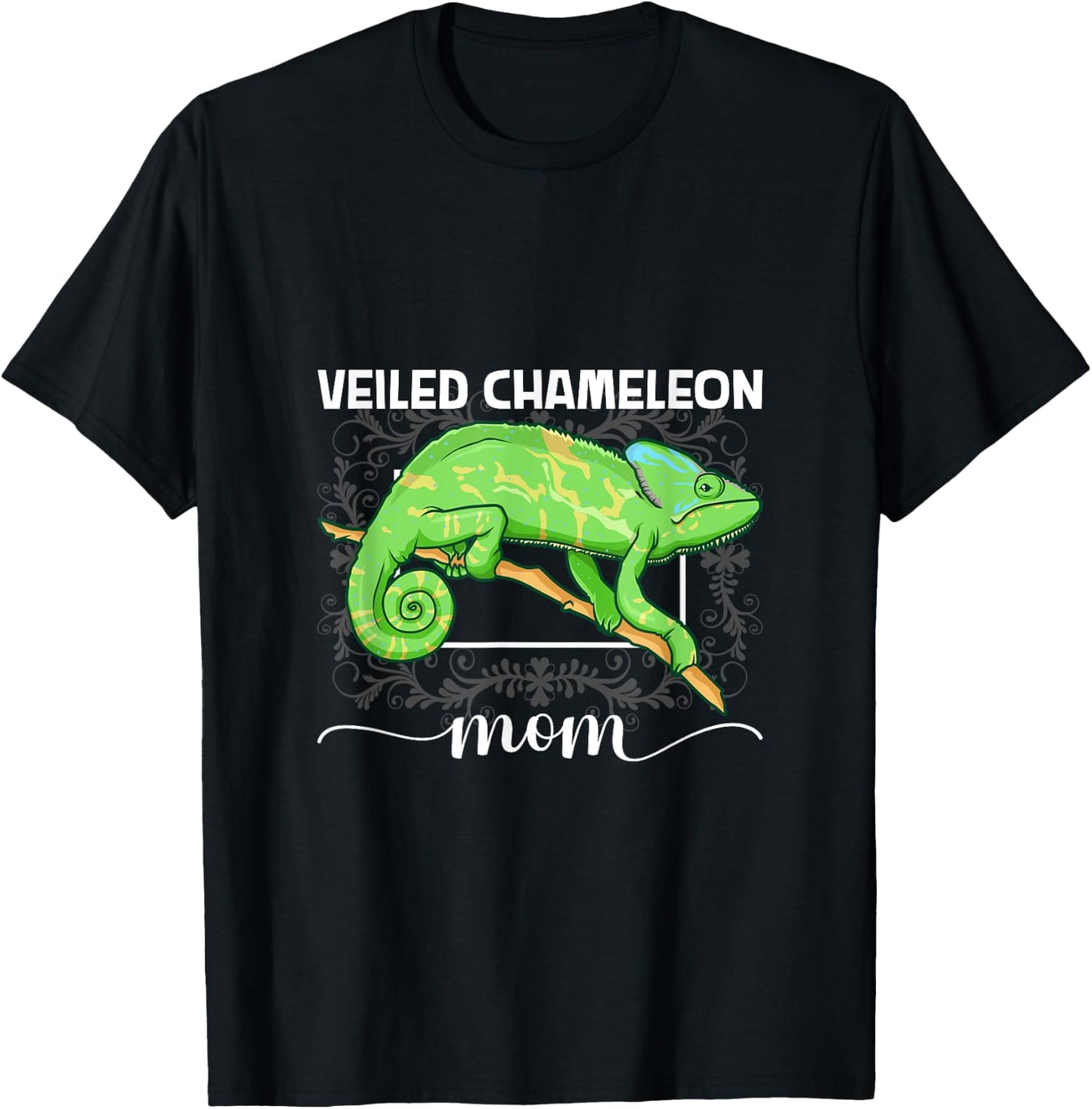 Veiled Chameleon Mom T-Shirt - T-Shirt | Black