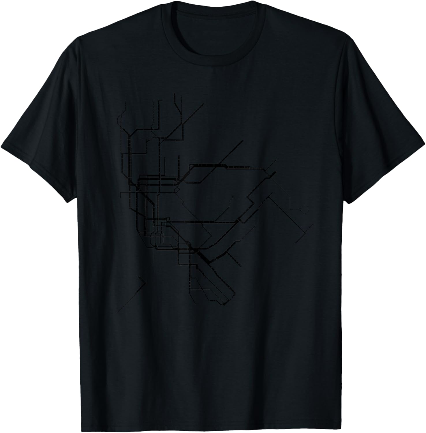 New York City Underground System Map NYC NY T-Shirt - T-Shirt | Black