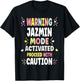 JAZMIN Personalized Women's Gift Custom JAZMIN T-Shirt - T-Shirt | Black
