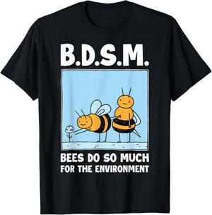 Bees Do So Much For The Environment T-Shirt - T-Shirt | Black