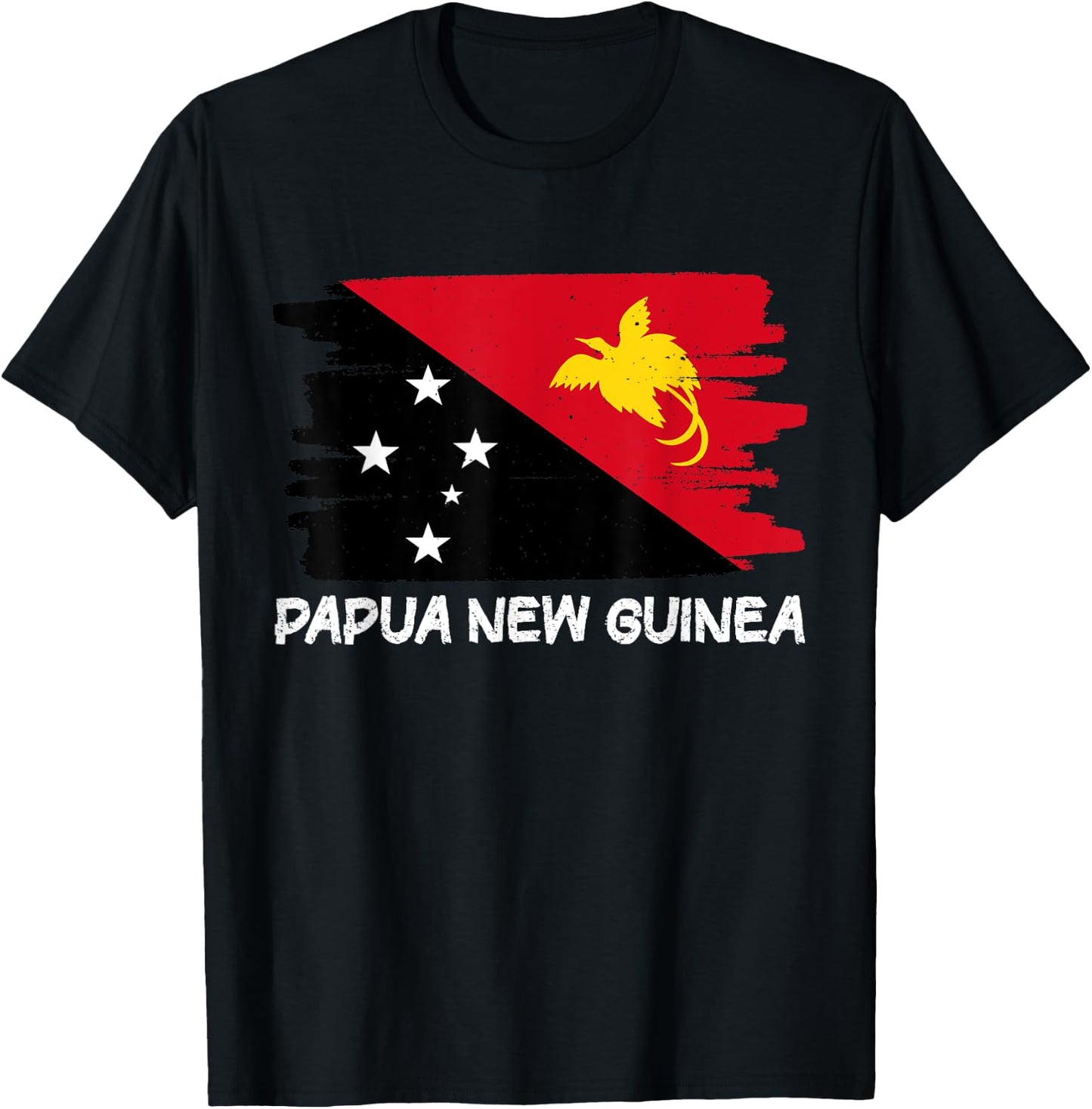 Papua New Guinea Flag T-Shirt - T-Shirt | Black