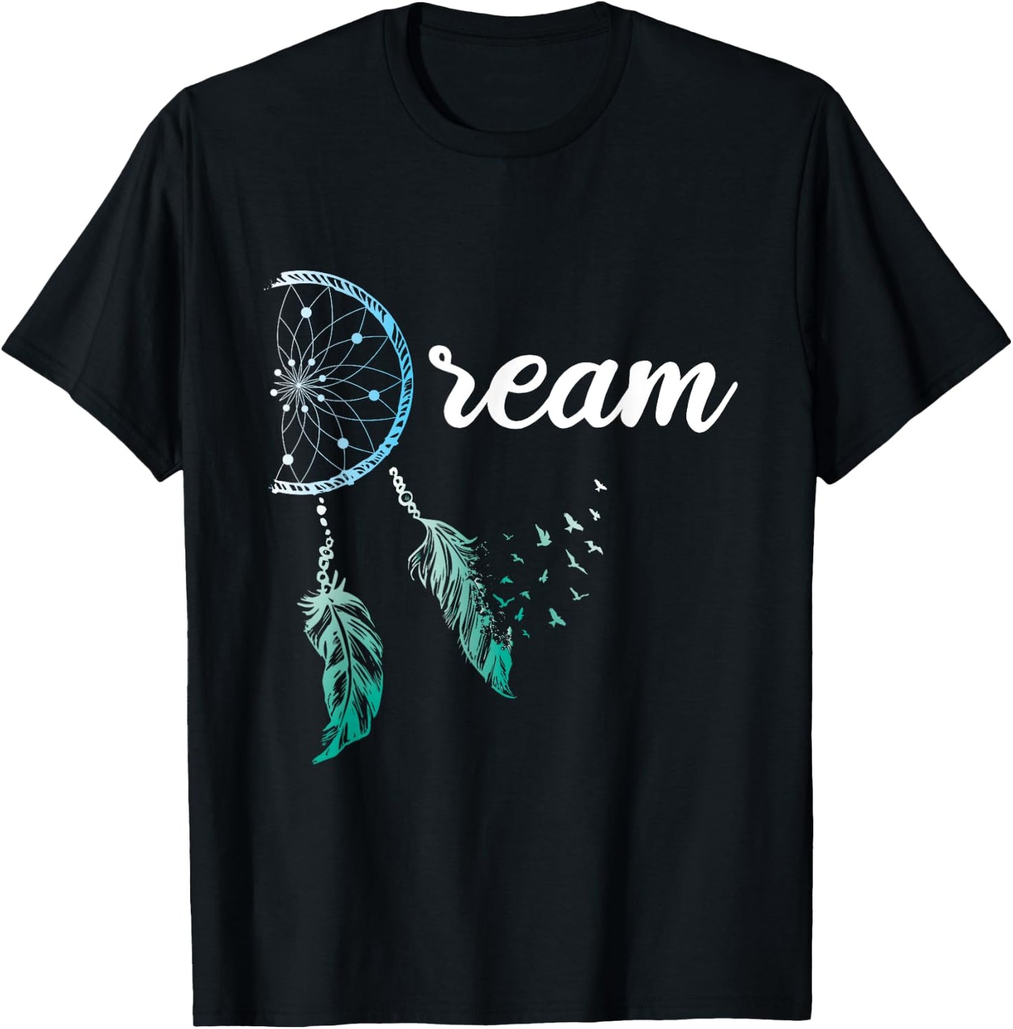 Indian Native American Dreamcatcher Boho Chic Dream Catcher T-Shirt - T-Shirt | Black