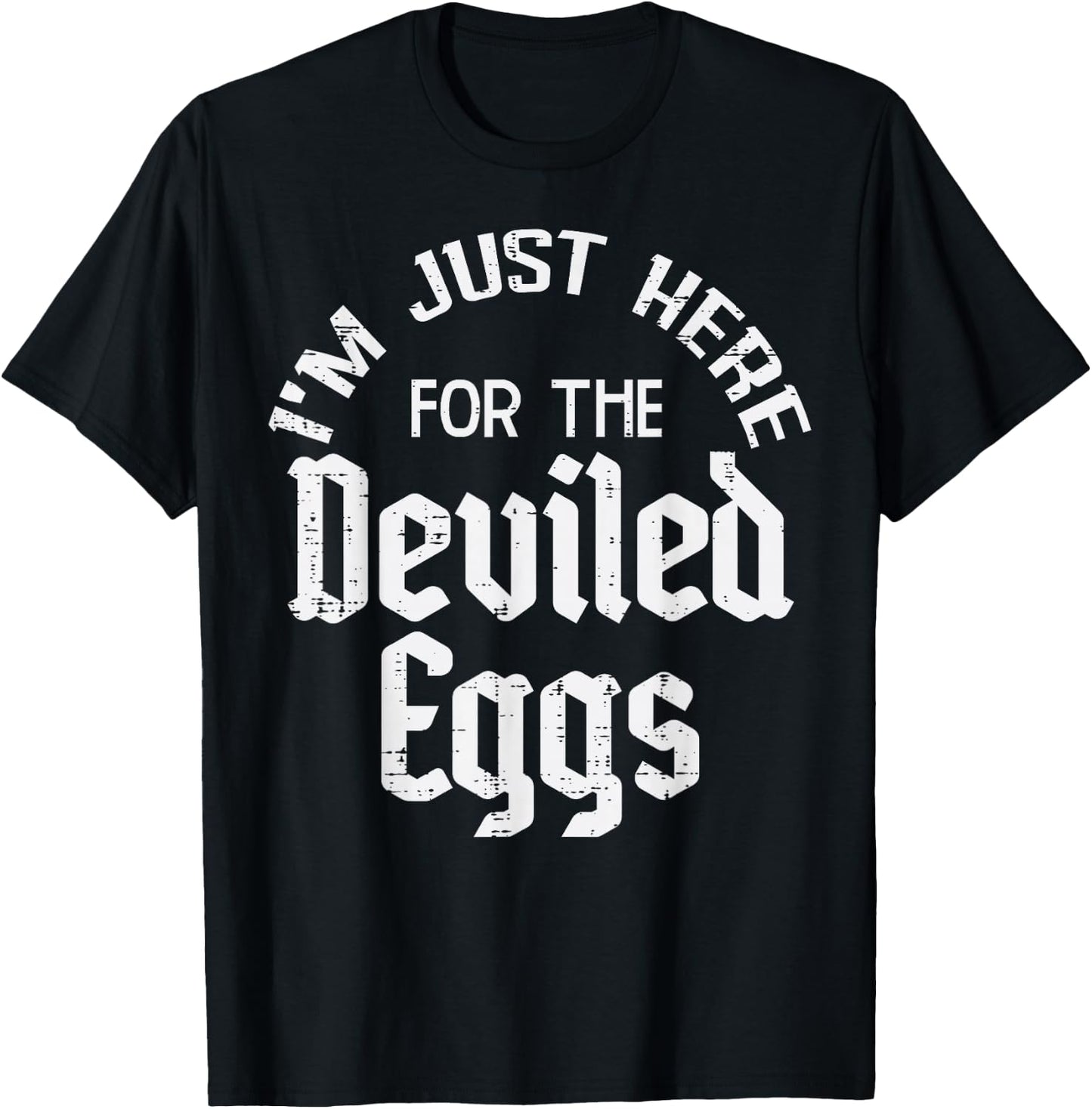 Thanksgiving Here For Deviled Eggs Funny Men Women Kids T-Shirt - T-Shirt | Black