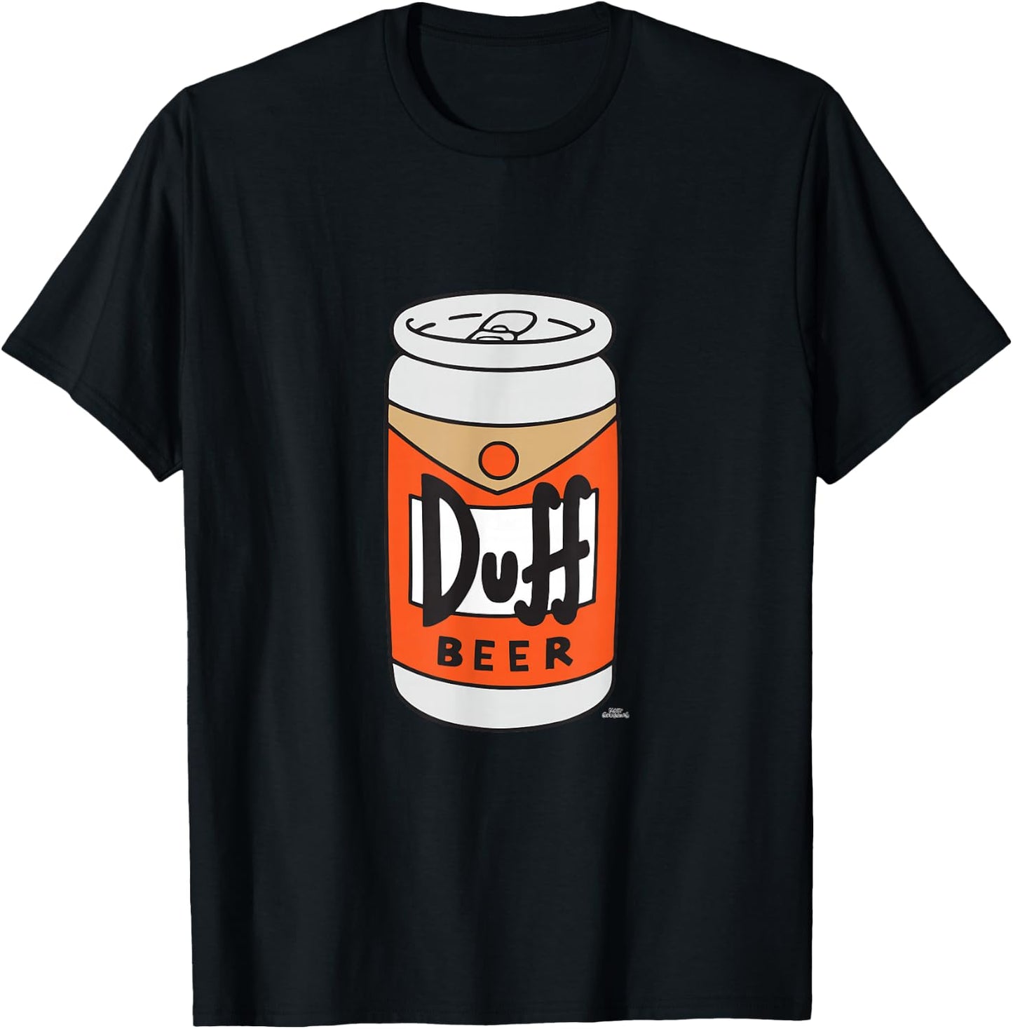 The Simpsons Duff Beer T-Shirt - T-Shirt | Black