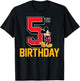 Disney - Mickey Mouse My 5th Birthday T-Shirt - T-Shirt | Black