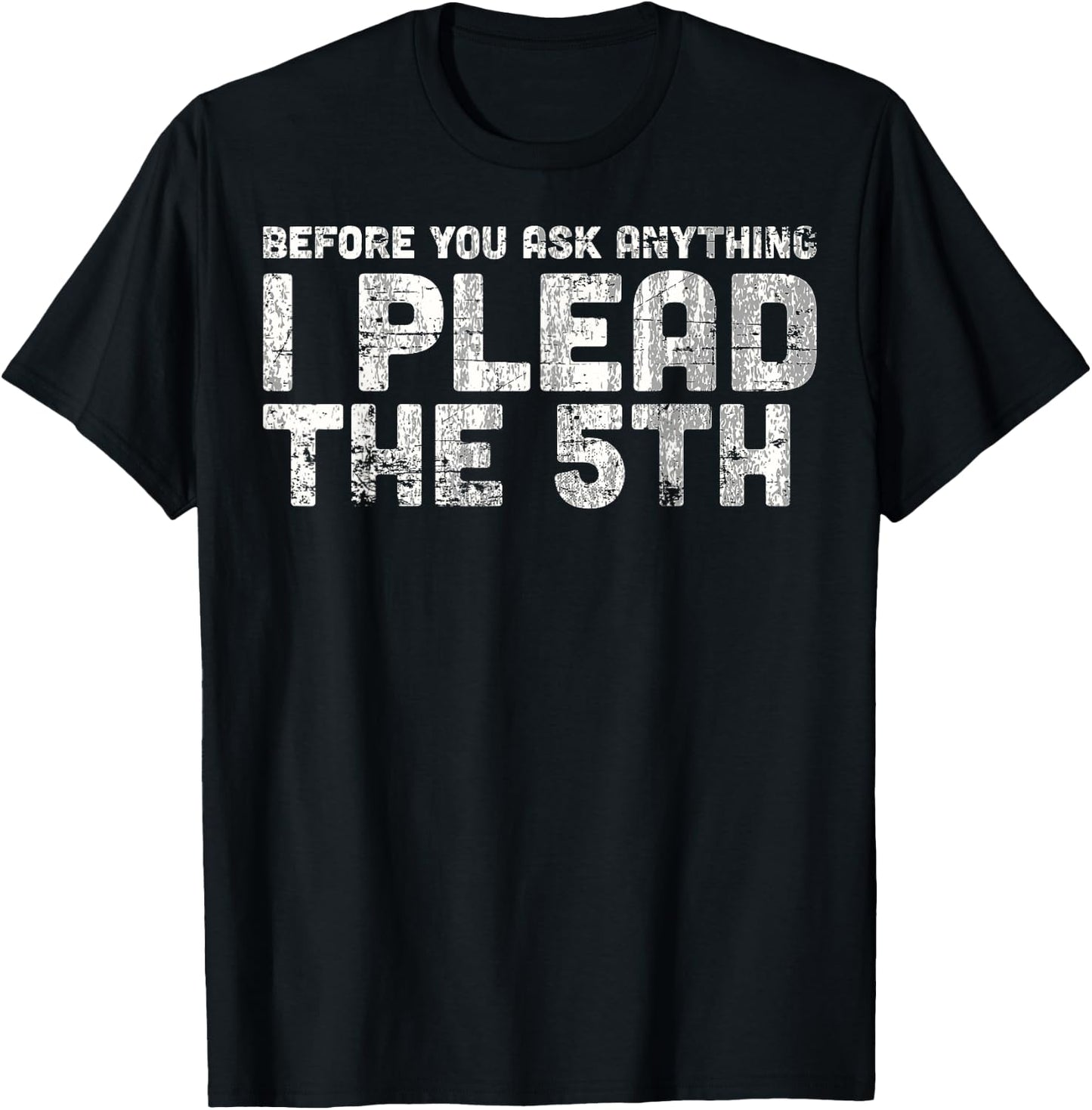 Funny , Women - I Plead The Fifth T-Shirt - T-Shirt | Black