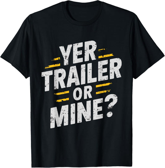Redneck Trailer White Trash Party Attire Hillbilly Costume T-Shirt - T-Shirt | Black