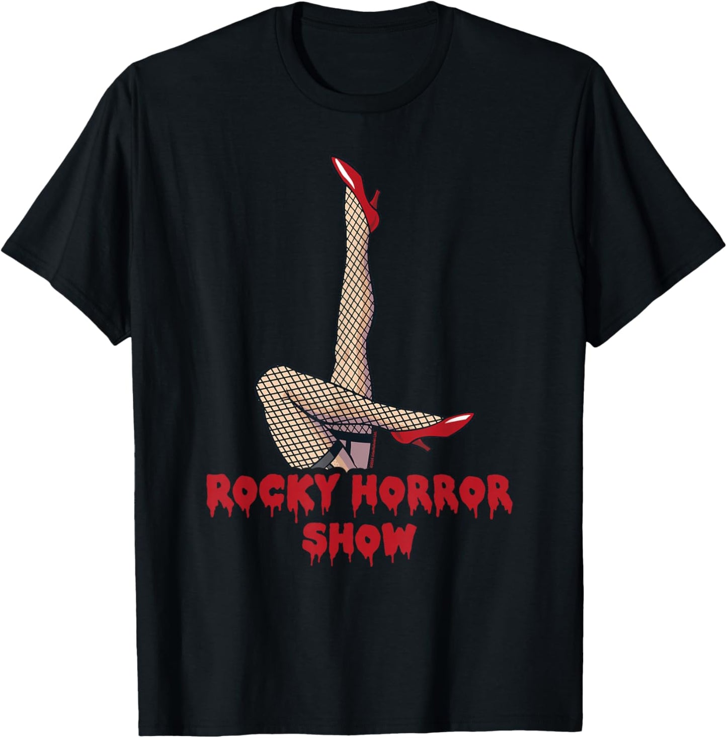 Rocky Horror Show Logo with Legs Up T-Shirt - T-Shirt | Black