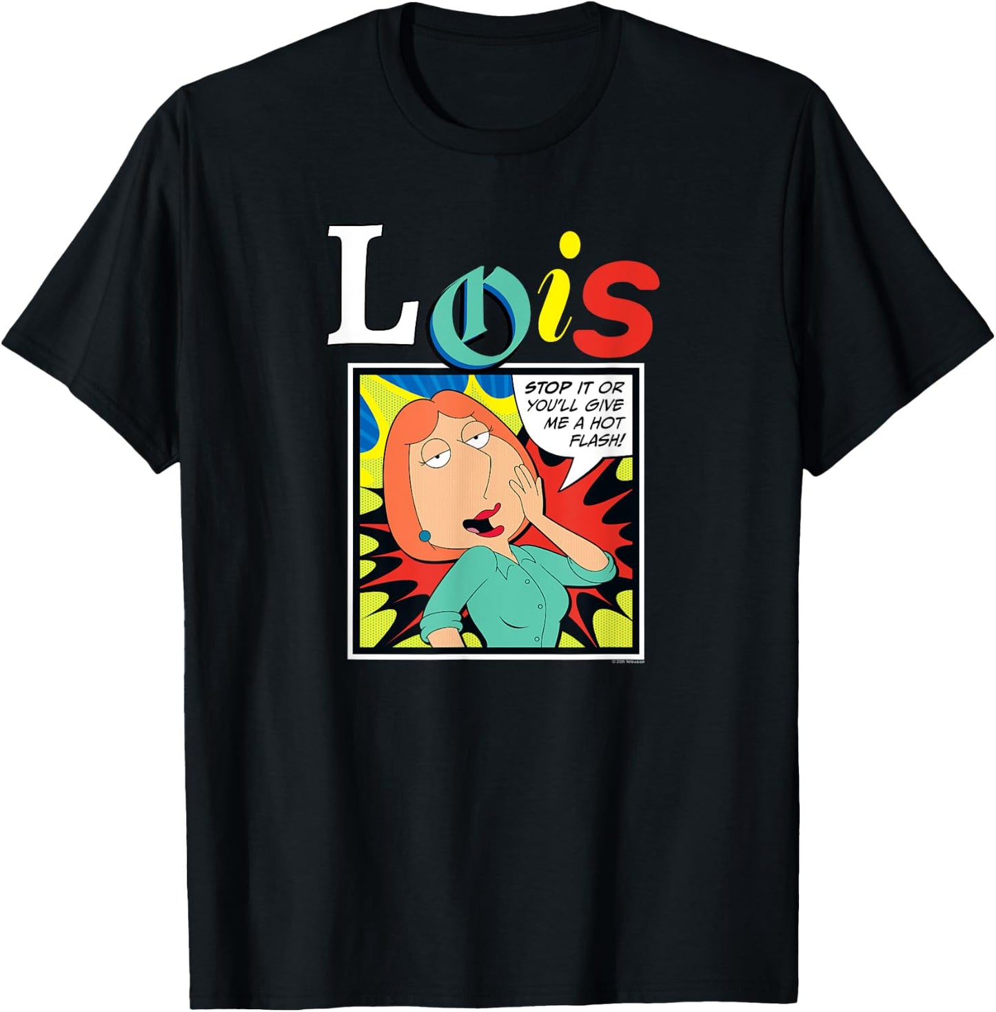 Ripple Junction x Family Guy Give Me Hot Flash Lois Griffin , Black, S T-Shirt - T-Shirt | Black