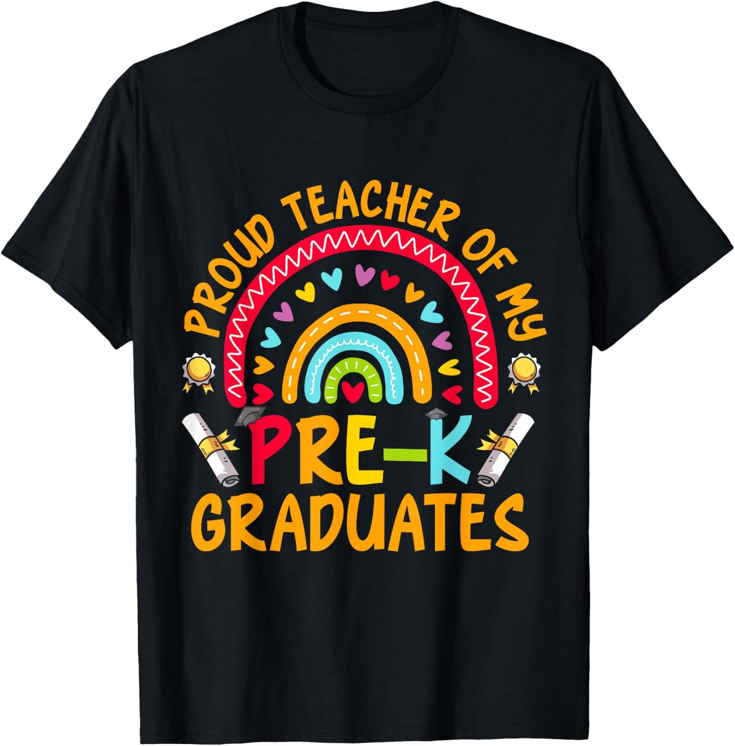 Teacher Graduation Student Prek Teacher Pre-K T-Shirt - T-Shirt | Black
