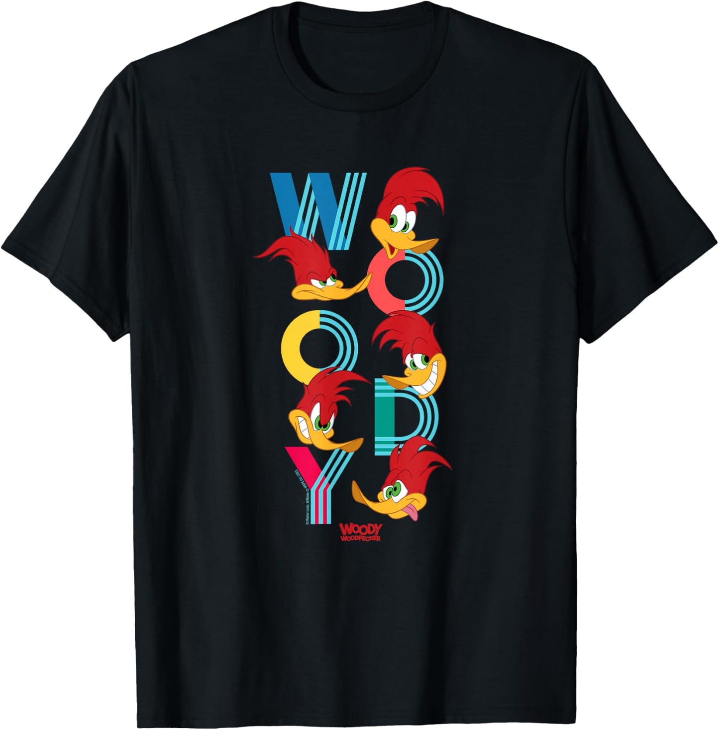 Woody Woodpecker T-Shirt - T-Shirt | Black