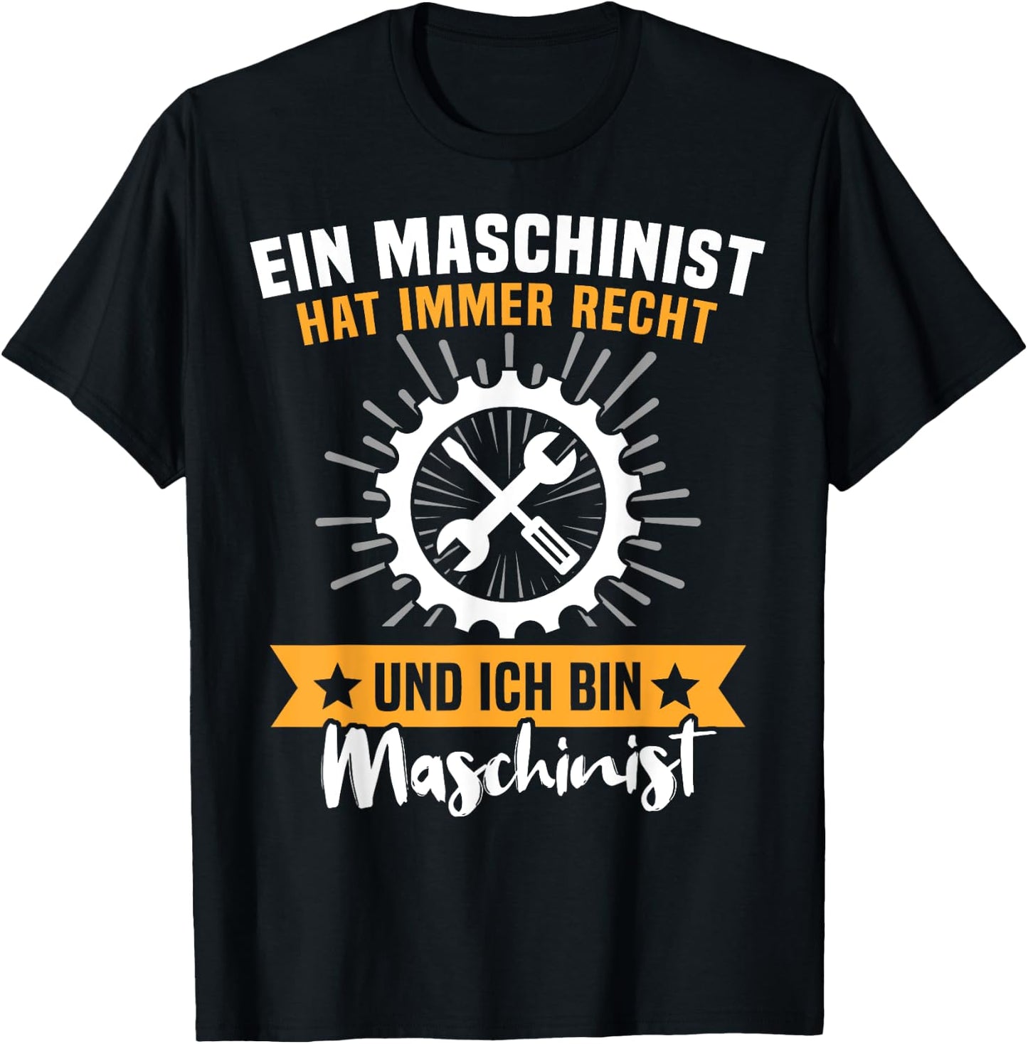 with German Text "Voluntige Feuerwehr" ("Voluntary Fire"), black, s T-Shirt - T-Shirt | Black