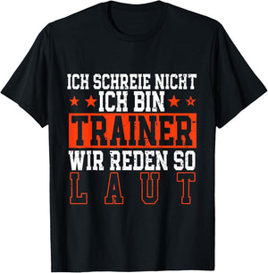 Trainer Fußball Fußballtrainer T-Shirt - T-Shirt | Black