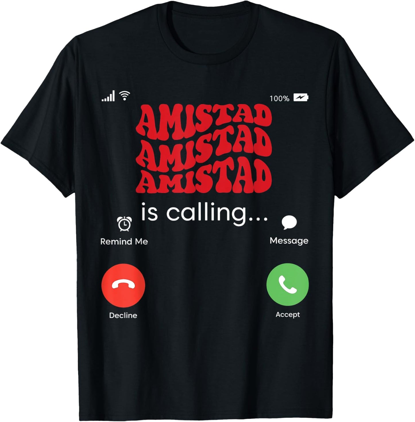 Amistad House Of Friendship RCA Friendly School Spirit T-Shirt - T-Shirt | Black