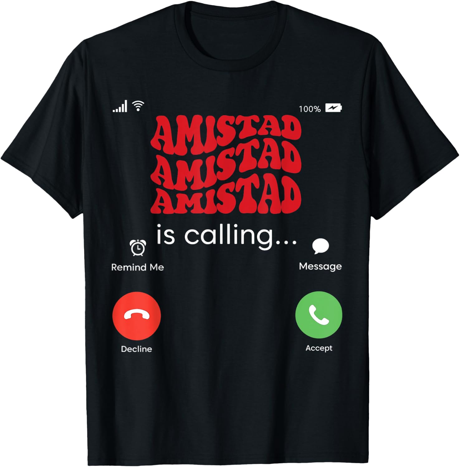 Amistad House Of Friendship RCA Friendly School Spirit T-Shirt - T-Shirt | Black