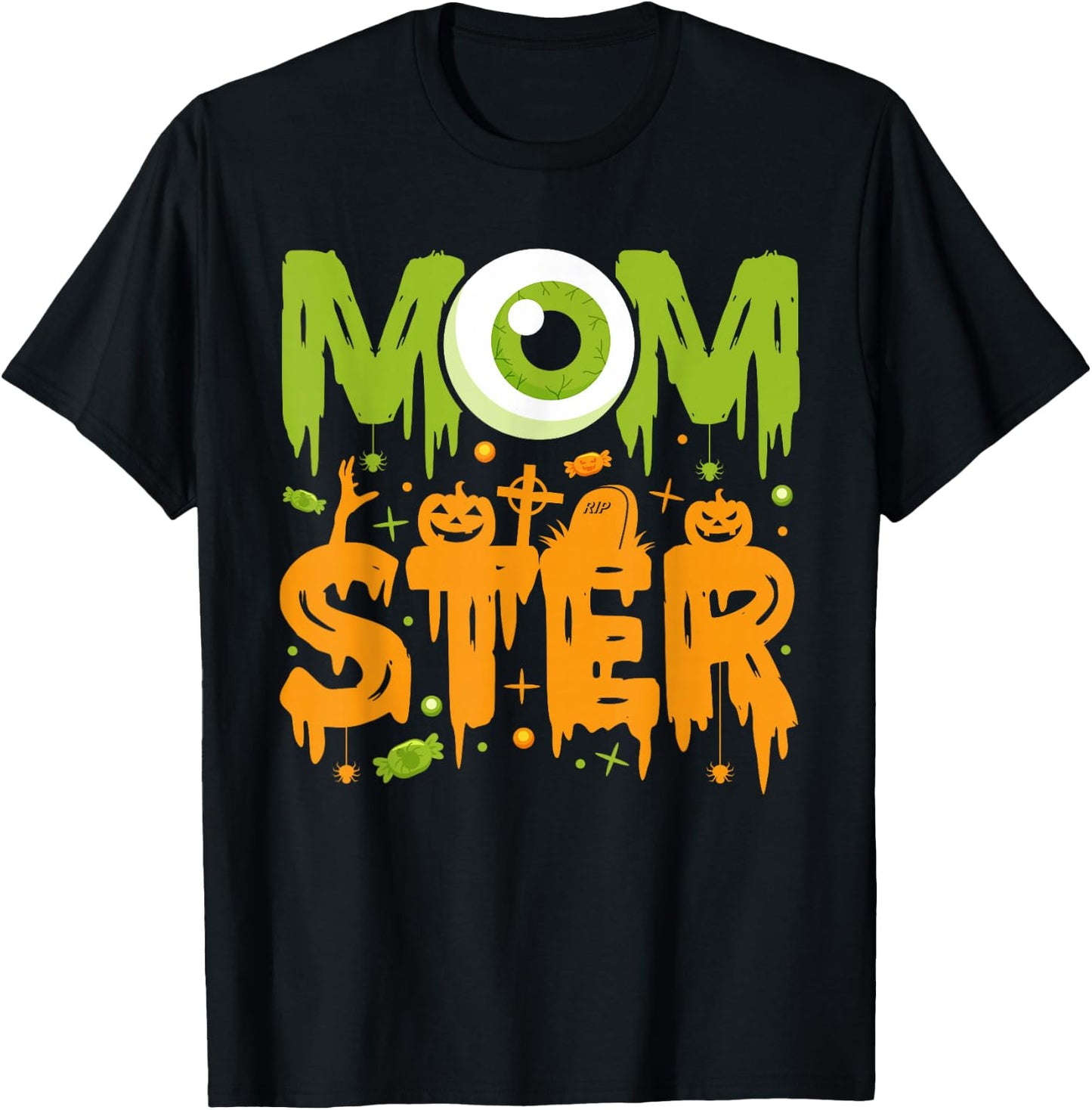 Halloween Costume Momster spooky Halloween T-Shirt - T-Shirt | Black