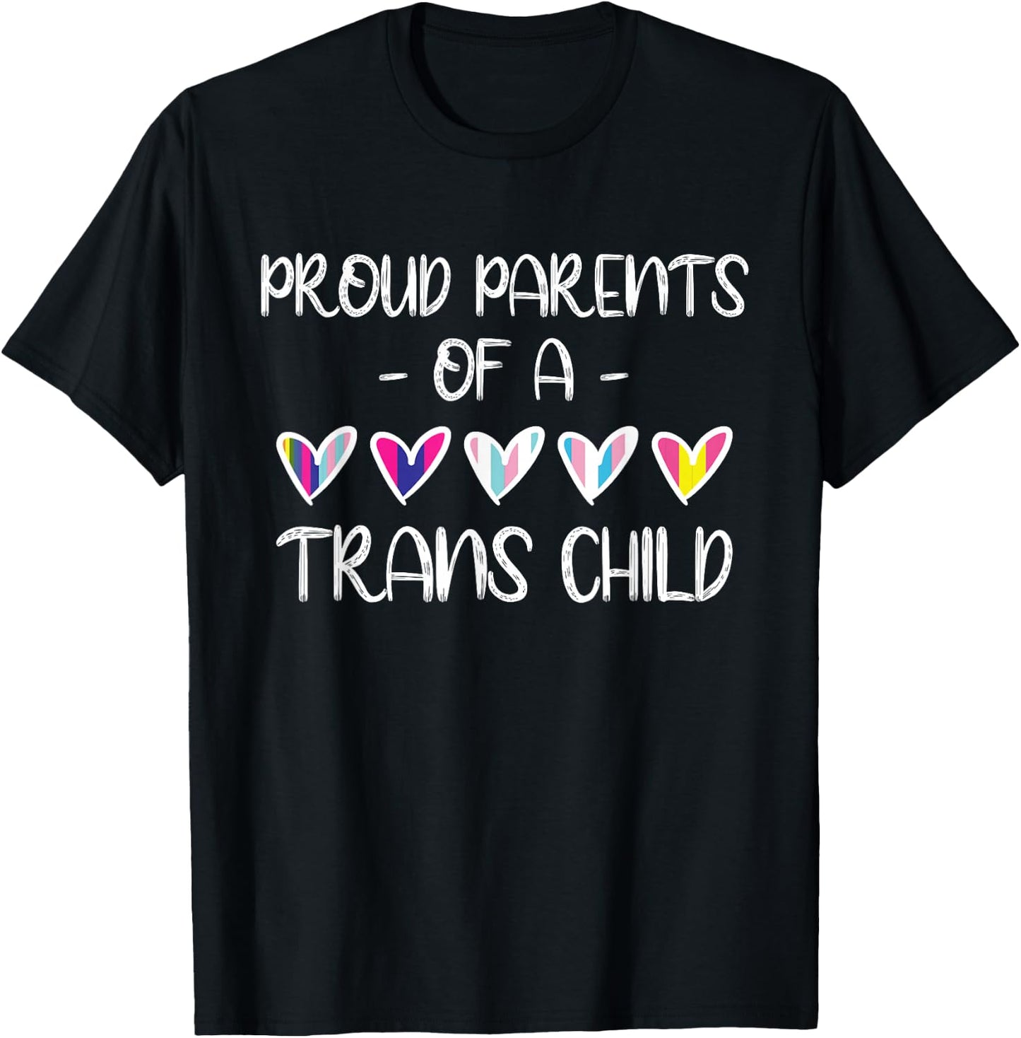 Fiers parents d'un enfant trans T-Shirt - T-Shirt | Black