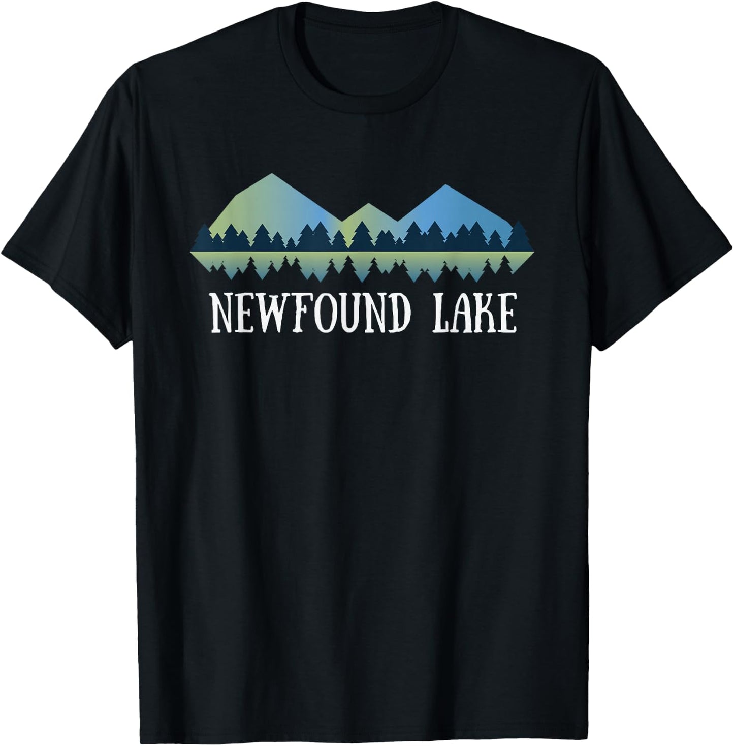 New Hampshire Shirt | Newfound Lake NH T-Shirt - T-Shirt | Black