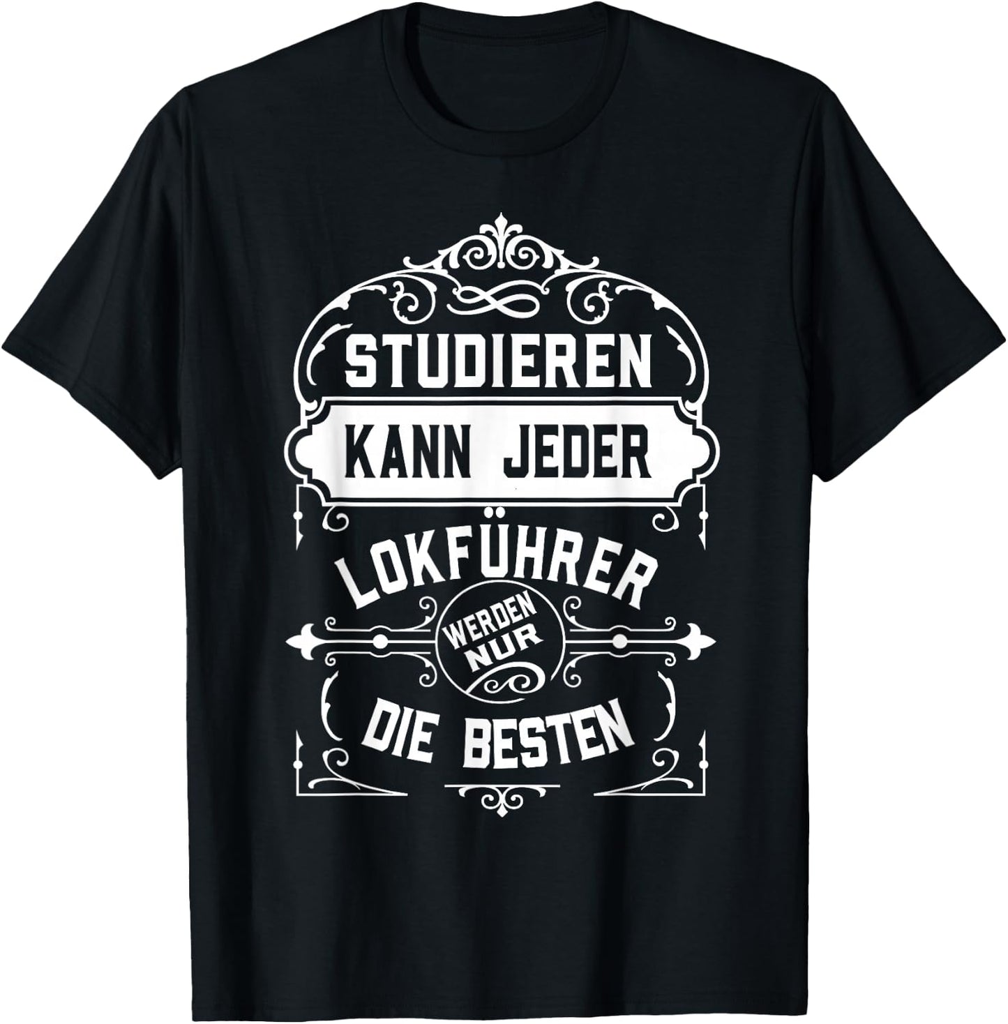with German Text "Studier" ("Studier") Jeder Beruf [German Language], black, s T-Shirt - T-Shirt | Black