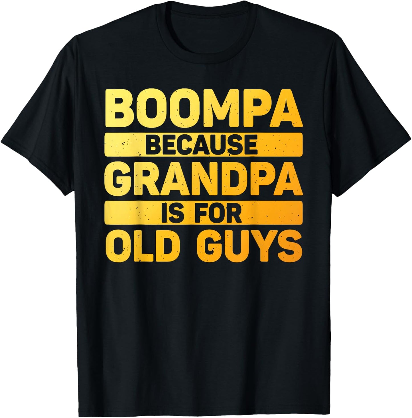 Boompa Design For Grandpa From Grandkids Father's Day Boompa T-Shirt - T-Shirt | Black