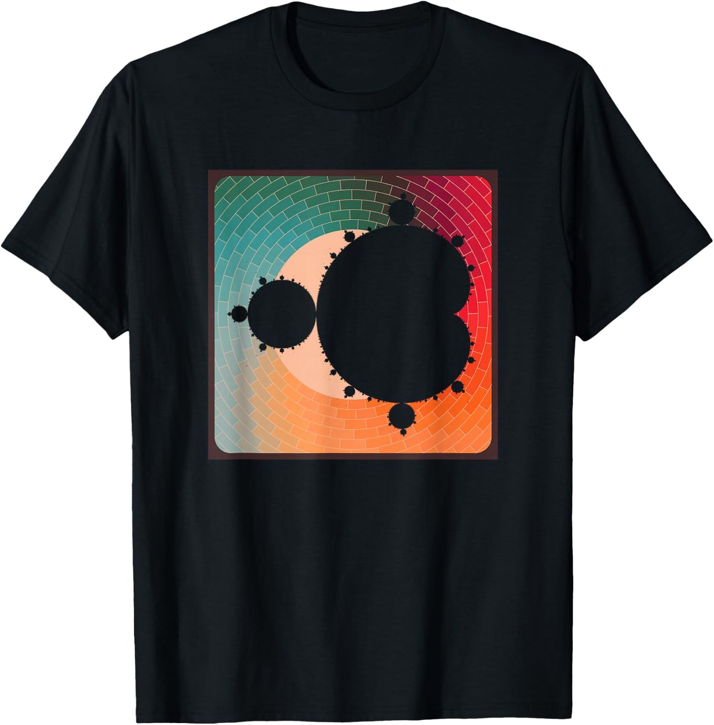 Fractal Mandelbrot Set - Retro Style T-Shirt - T-Shirt | Black
