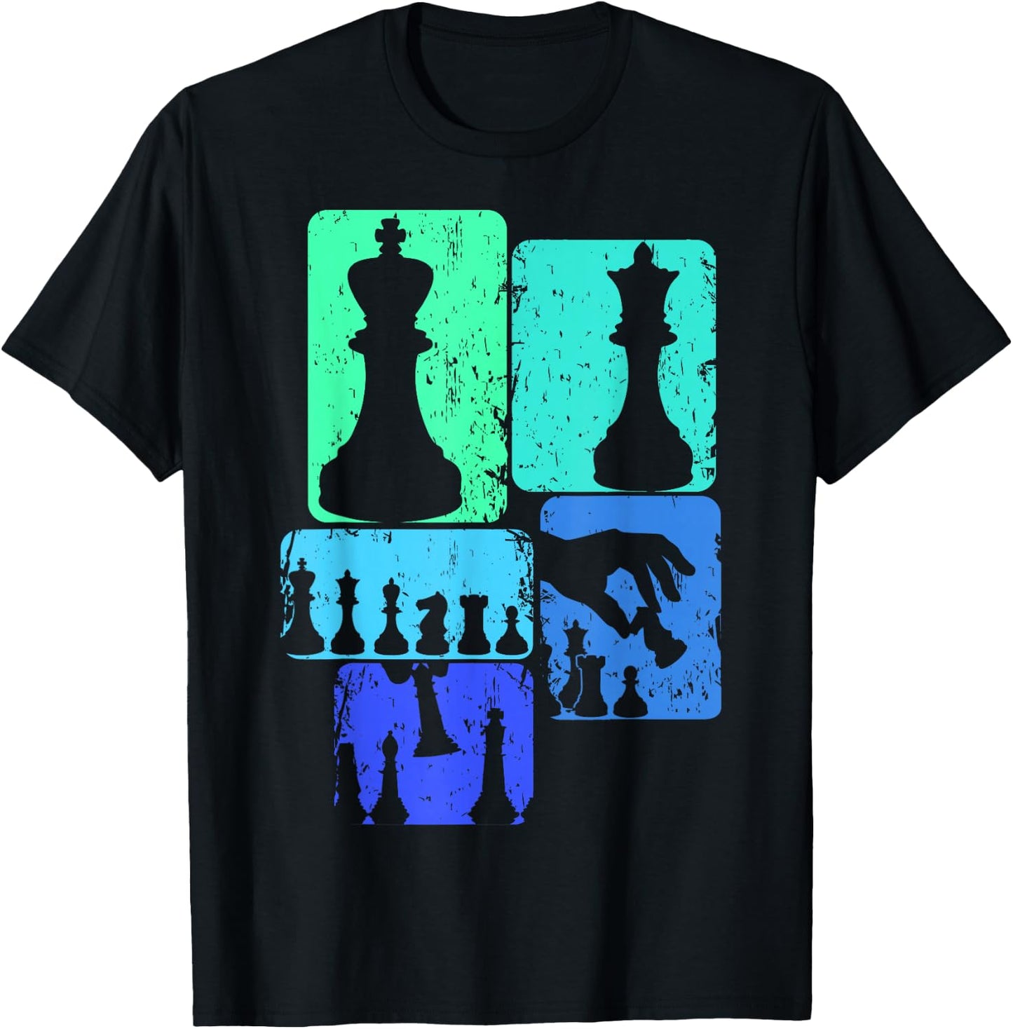 Chess Chess Player Children's Boys Men's , black T-Shirt - T-Shirt | Black