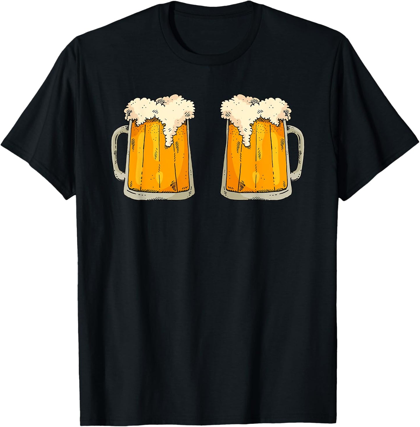 Titties n Beer Boob Sexy Funny Meme Boobs Tits Mugs T-Shirt - T-Shirt | Black