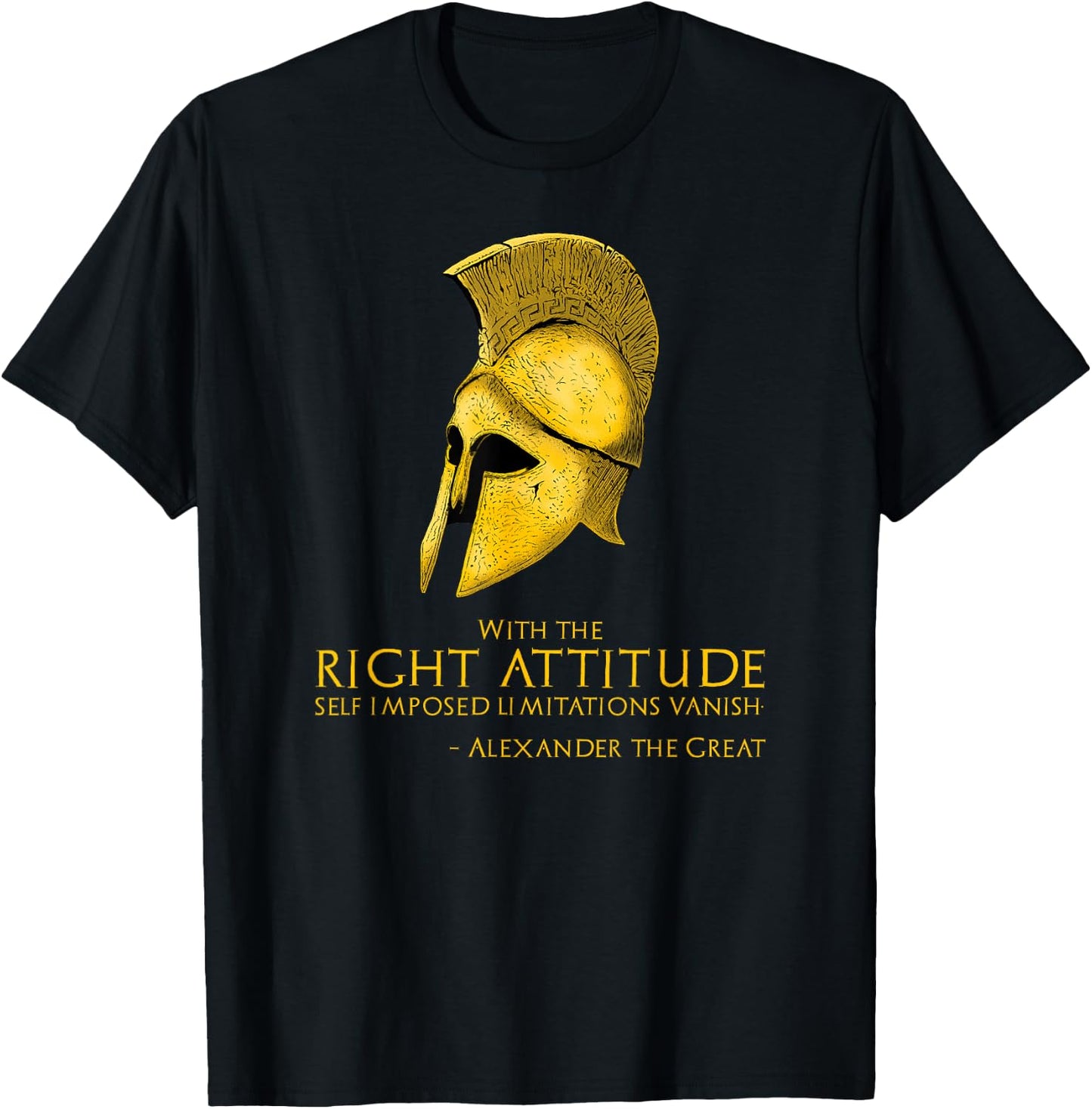 Motivating Alexander The Great Quote - Ancient Greek History T-Shirt - T-Shirt | Black