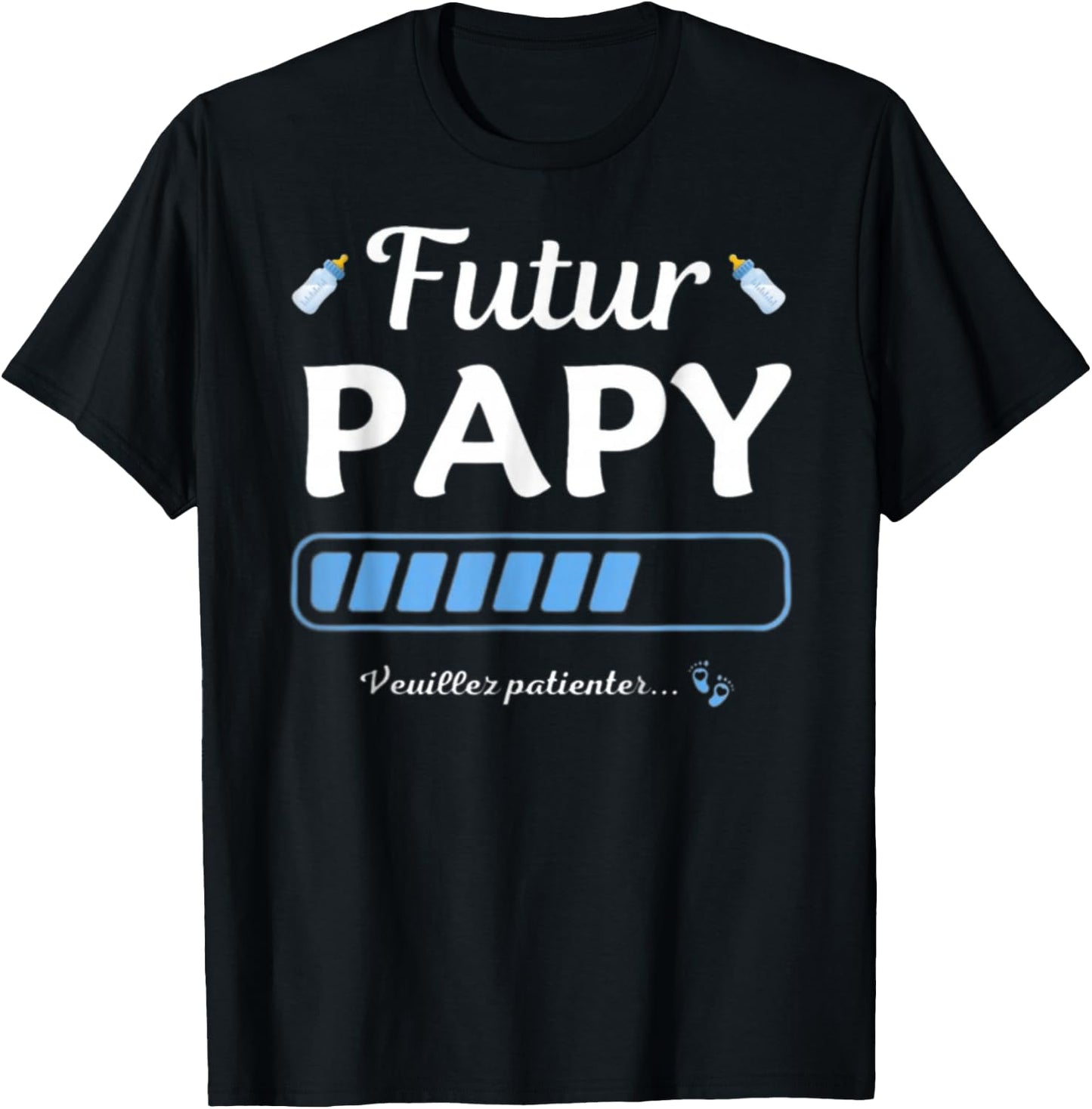 Pregnancy Announcement for Grandpa Future Grandpa 2025 , Black, S T-Shirt - T-Shirt | Black