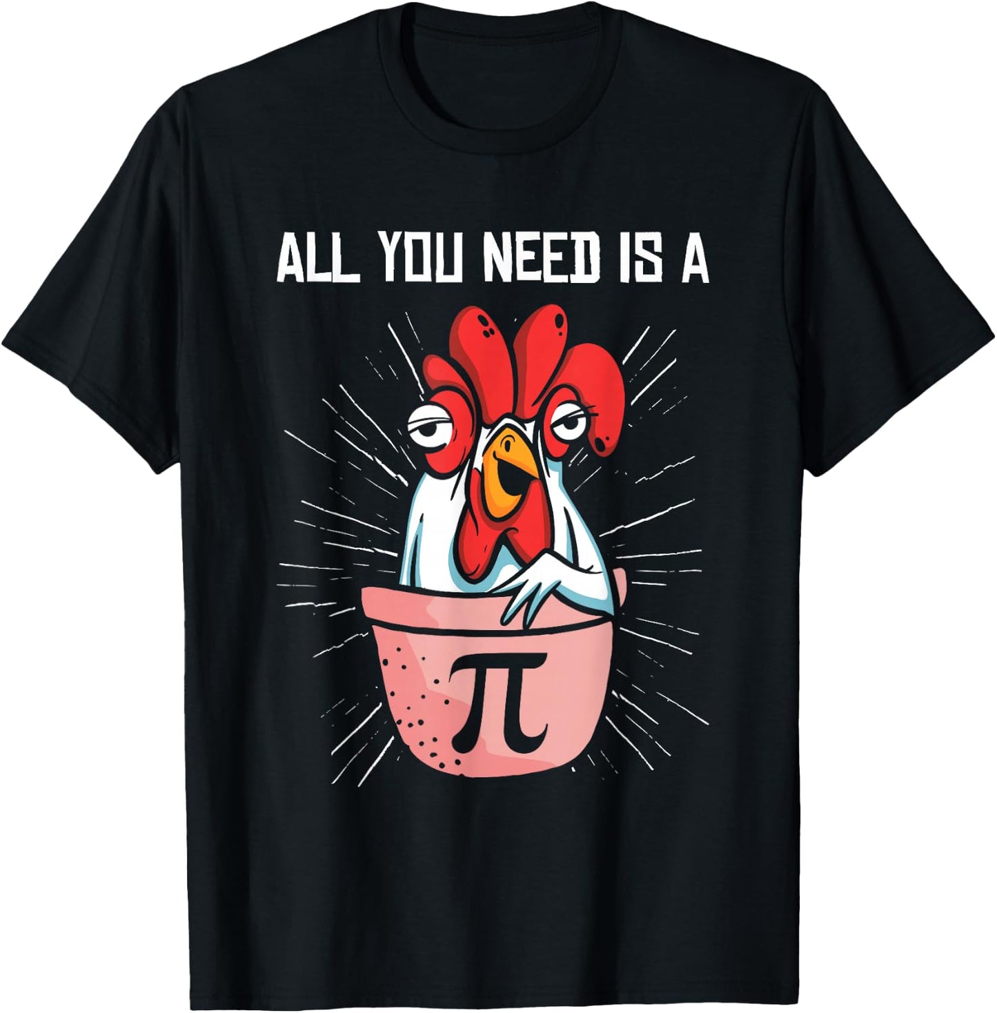 Pi Day Math Pie Chicken Pot Pi Number T-Shirt - T-Shirt | Black