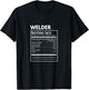 Schweißdesign - Welder Funny Nutritional Information T-Shirt - T-Shirt | Black