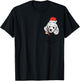Pocket Poodle Santa Dog Christmas Xmas Men Women T-Shirt - T-Shirt | Black